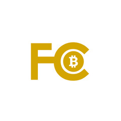 FC bitcoin Logo Design Simple Templates