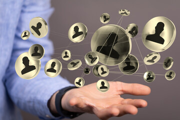 Business and communications group digital