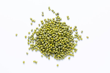 The mung bean alternatively known as the green gram, Vigna radiata, Satara, Maharashtra, India
