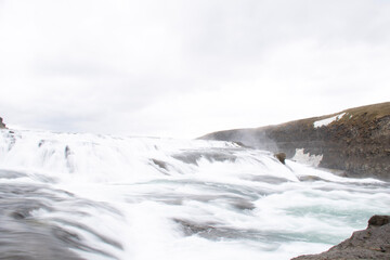 waterfall in the mountains