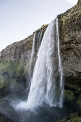 waterfall in the mountains
