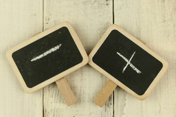 Pros and Cons written on a chalkboard