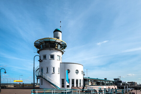 Control tower harbor master Port of Harlingen, Friesland Province, The Netherlands