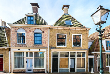 Fototapeta na wymiar Grote Kerkstraat in Harlingen, Friesland Province, The Netherlands
