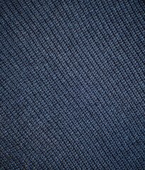 Fototapeta na wymiar dark blue knitted fabric texture