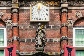 Detail of the town hall of Bolsward, The Netherlands © HollandPhotostock.nl