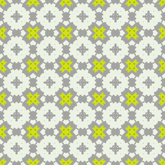 Abstract seamless pattern with various shapes. Geometric pattern for fabric. Textile background.