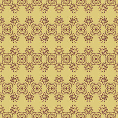 Abstract seamless pattern with various shapes. Geometric pattern for fabric. Textile background.