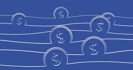 Usd currency loop background business. motion financial
