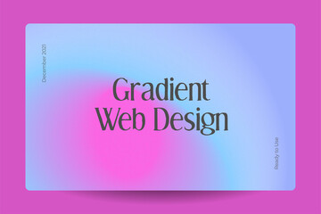 web banner template retro gradients colorful abstract blurry