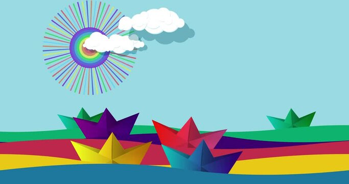 Lgbtq love symbol background bisexual lgbt freedom. homosexual loop