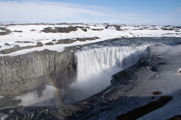 waterfall in winter