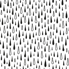 Seamless pattern with rain drops.