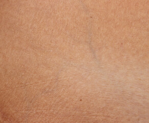 contrast of tanned and fair skin as background