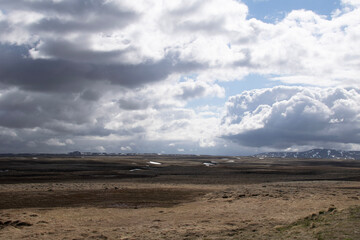 storm clouds over the sea