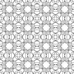 Kaleidoscopic geometric vector decorative pattern. Seamless convex drawn ornamental repeated sample.