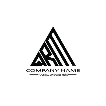 QRM letter logo creative design. QRM unique design