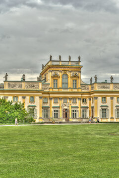 Wilanow Palace exterior, Poland, HDR Image