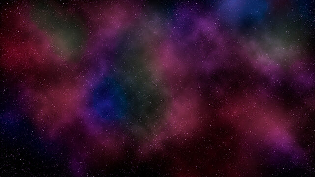 Galaxy background with nebula and stars © Александр Ковалёв