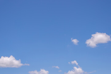 Beautiful blue clear sky background