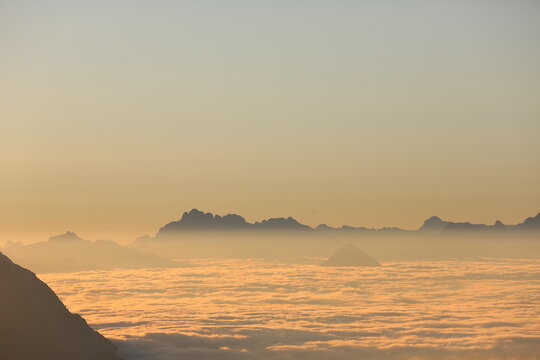A sea of clouds