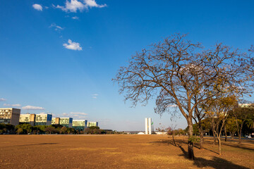 Esplanada dos Ministérios em Brasília.