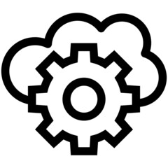 Weather Setting Vector Line Icon Design