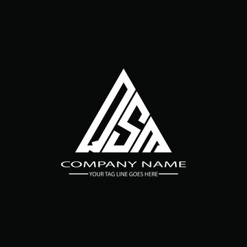 QSM letter logo creative design. QSM unique design
