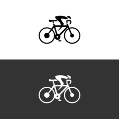 Fototapeta premium Bike Infinity Icon Logo Design Element vector