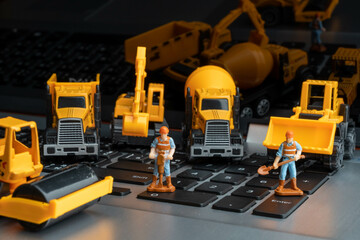 Construction Calculating concept.