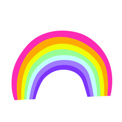 Fototapeta premium Rainbow icon vector. bow illustration sign collection. iris symbol or logo.