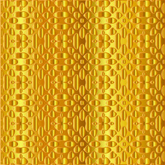Geometric vector pattern with yellow and white gradient. gold ornament for wallpapers and backgrounds.