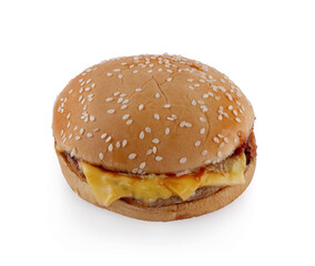 burger isolated on white background