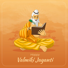 Happy Maharishi Valmiki Jayanti Greetings Card
