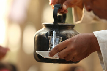 The walk from Najaf to Karbala to the shrine of Imam Hussein Ibn Ali in Iraq