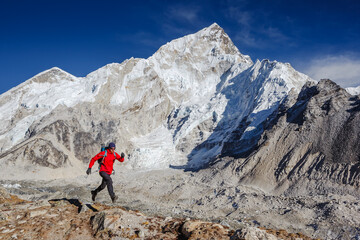 Fototapeta premium Hiking in Himalaya mountains