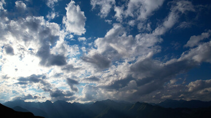 Amazing sky over the Austrian Alps - perfect for sky replacement - nature photography