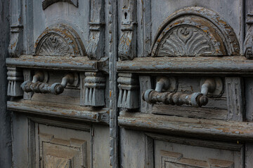 old wooden door