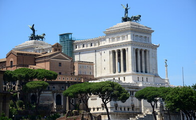 ITALY,ROME  Via dei Fori Imperiali, view of old Rome