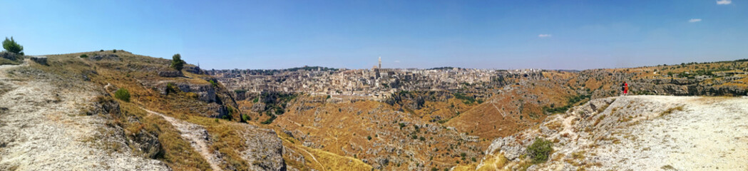 Fototapeta na wymiar Panoramic of Matera, italy