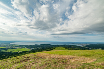 Fototapeta premium 寒風山から見た鳥海山方面の景色