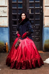 Fototapeta premium Romantic Woman Victorian Retro Style