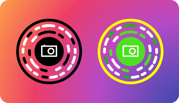New Style of QR Code - Round QR Code. Circle. Vector.