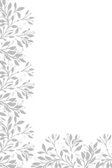 Lemon tree branches background vertical template with the place for text