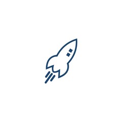 rocket logo design icon template vector