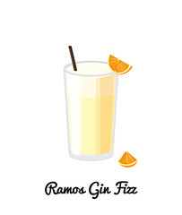 Ramos Gin Fizz cocktail.