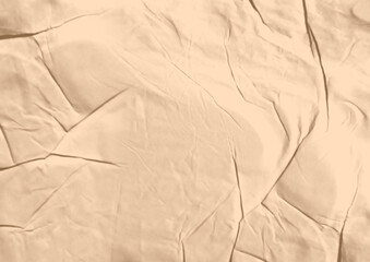 Brown Glue, Wrinkled and Crumpled Paper Texture