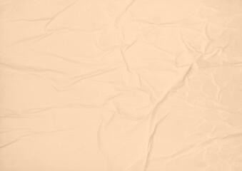 Brown Glue, Wrinkled and Crumpled Paper Texture