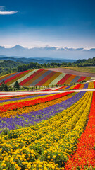 四季彩の丘　縦構図