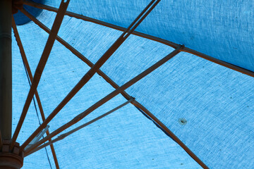 The blue umbrella texture background.
